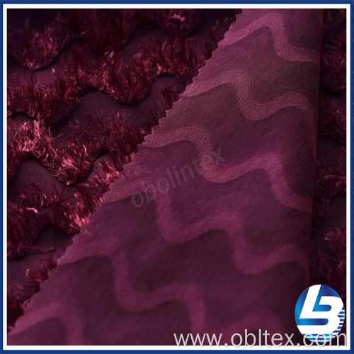 OBL20-C-006 100% Polyester Jacquard Chiffon For Dress